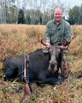 The author with his Alberta moose.