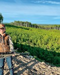 Elliot Steinke on his first bear hunt.