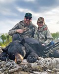 Jeff and Elliot with Elliot’s big spring bruin.